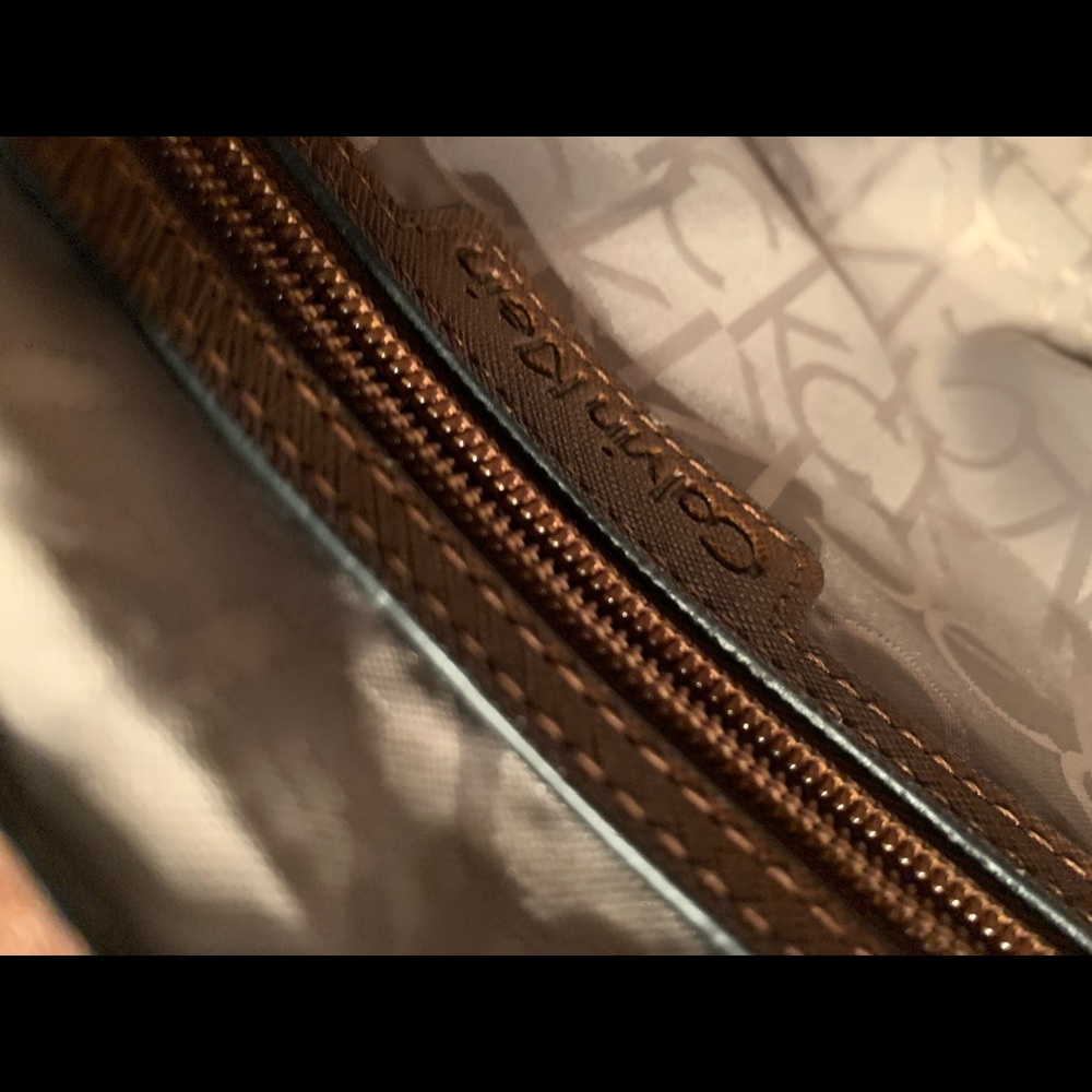 Calvin Klein Signature  Flap Satchel - Picture 6 of 8